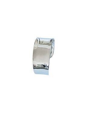NEW Faux Silver Adjustable Cuff Bracelet Open Bangle Classic Everyday Jewelry